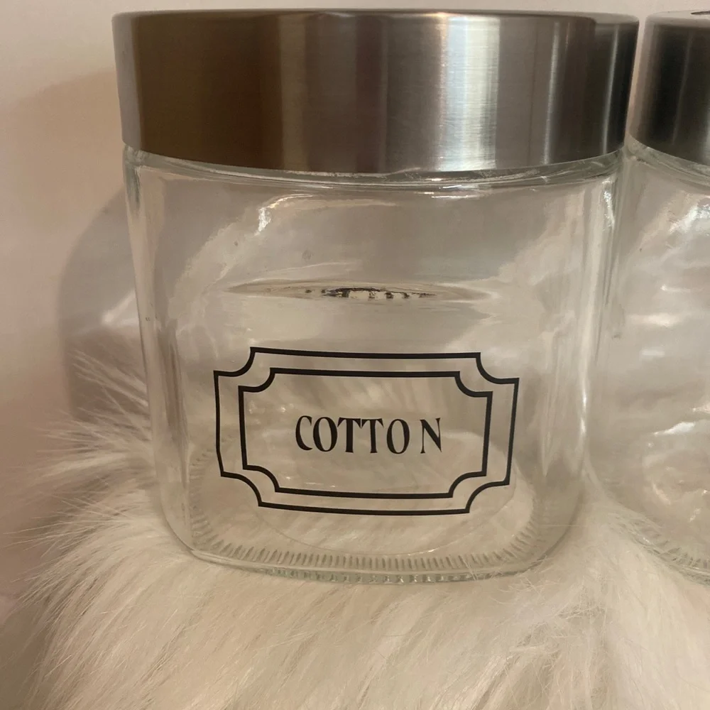 2 Bathroom Canisters